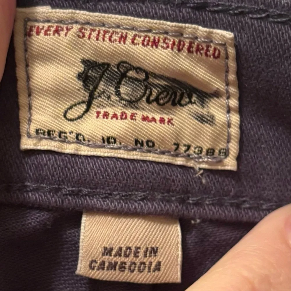 NWT J.Crew Men’s 484 Slim-Fit Garment-Dyed Five-Pocket Pants Navy Size 31x30